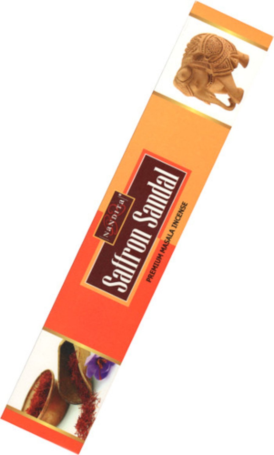 Благовоние Saffron Sandal, 12 палочек по 20,5 см, 12, Saffron Sandal