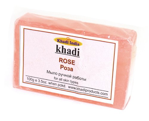 Мыло ручной работы Khadi Роза, 100 г