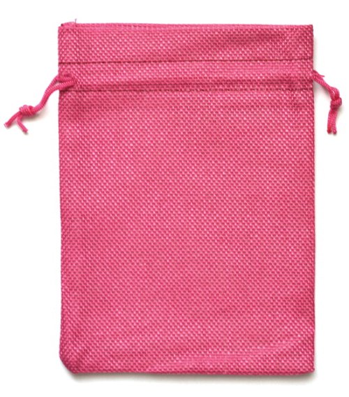 Мешочек на шнурке (13 x 18 см), розовый