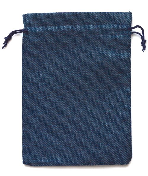 Мешочек на шнурке (13 x 18 см), синий