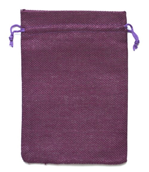 Мешочек на шнурке (13 x 18 см), пурпурный