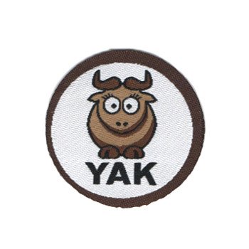 Нашивка "YAK", 6,5 см