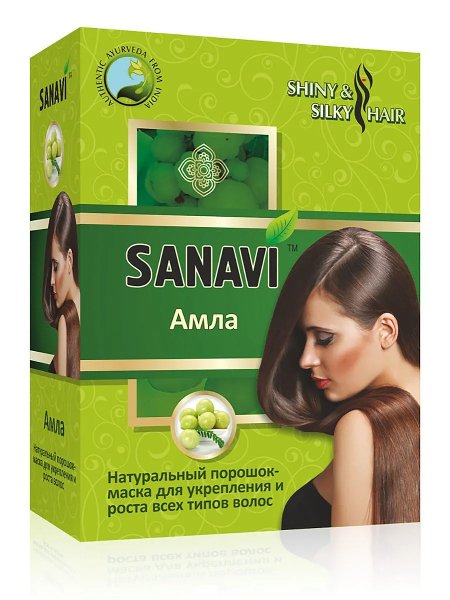 Порошок-маска для волос "Амла" Sanavi, 100 г