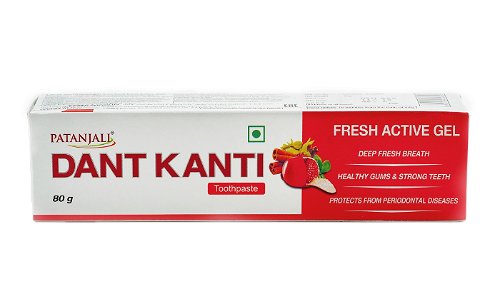 Зубная паста Patanjali Dant Kanti Fresh Active Gel (80 г)
