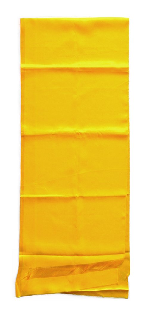 Хадак желтый с Восемью Драгоценными Символами (35 x 183 см)
