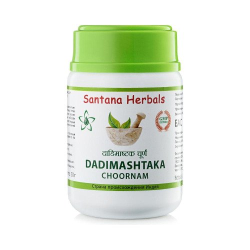Купить Дадимаштака чурна Santana Herbals, 50 г (уценка) в интернет-магазине Ариаварта