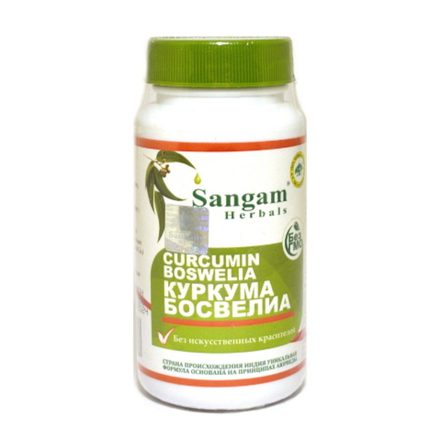 Купить Куркума Бомвелиа Sangam Herbals (60 таблеток) в интернет-магазине #store#