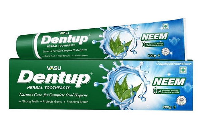 Зубная паста VASU Dentup Neem (100 г). 