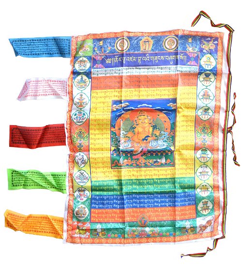 Молитвенный флаг Дзамбала, 74 x 95 см