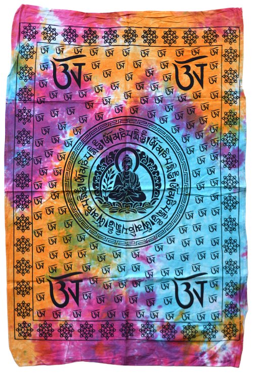 Панно "Будда и ОМ" (разноцветный фон, 73 х 113 см)