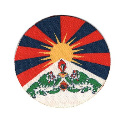 Нашивка "Тибетский флаг", 6,4 см