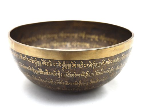 Поющая чаша с тибетским ОМ (25,5 х 11 см)
