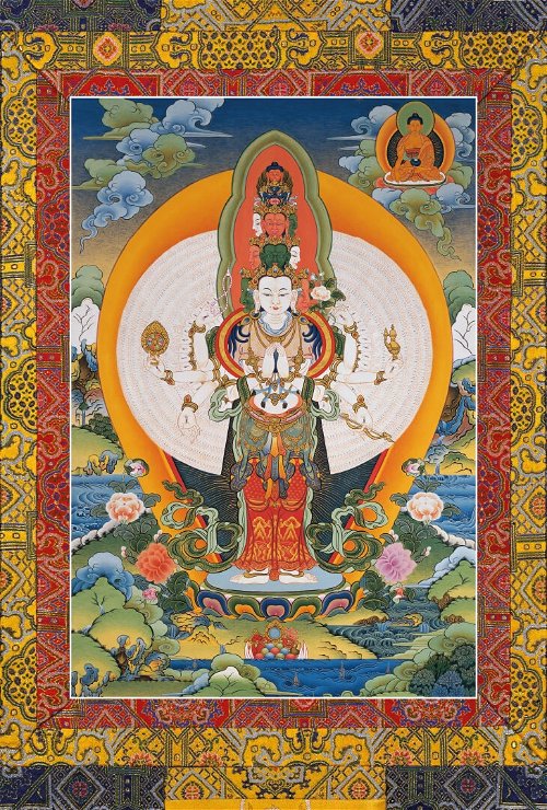 Постер Тысячерукий Авалокитешвара, 33 х 49 см