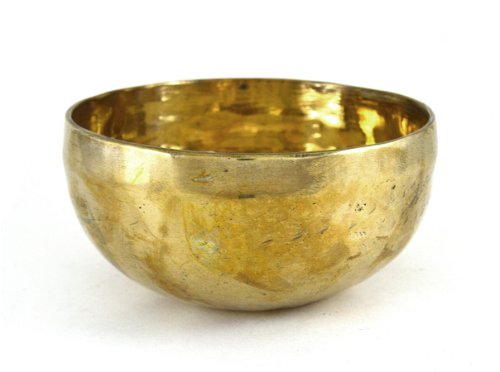 Поющая чаша золотистая (13,5 х 8,3 см)