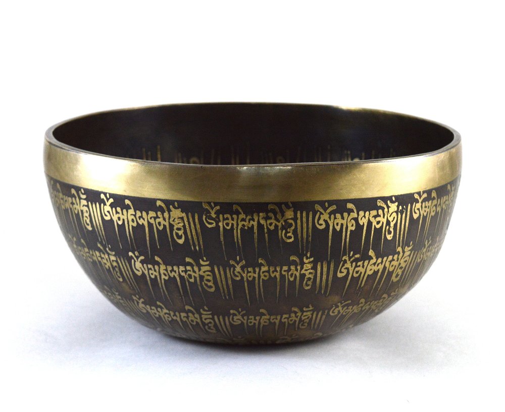 Поющая чаша с тибетским ОМ (20 х 9,5 см), 20 х 9,5 см