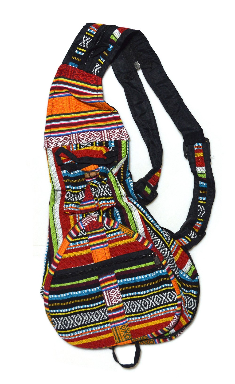 Рюкзак-трансформер, черно-белая полоса с крестиками-ноликами, 25 x 65 см