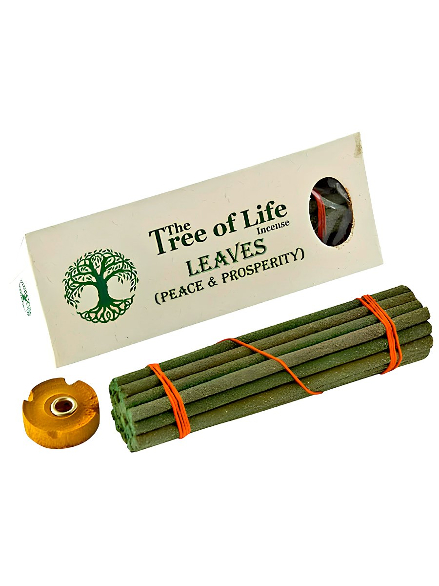 Благовоние The Tree of Life Incense Leaves (Peace and Prosperity), базилик, 30 палочек по 10,5 см. 