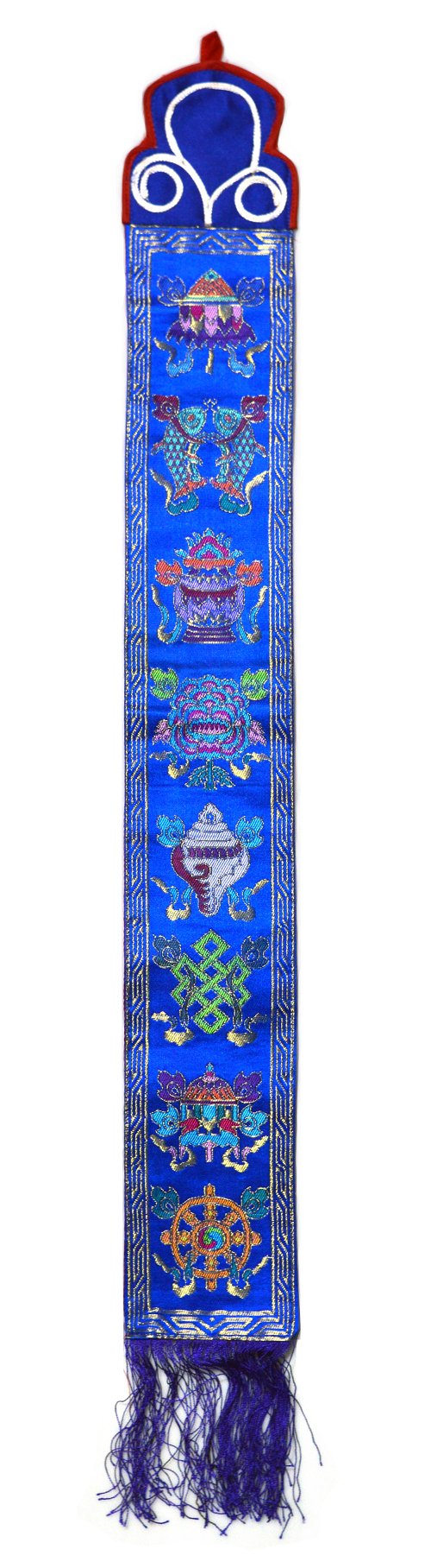 Настенное украшение с Драгоценными Символами (голубой, 10 x 78 см)
