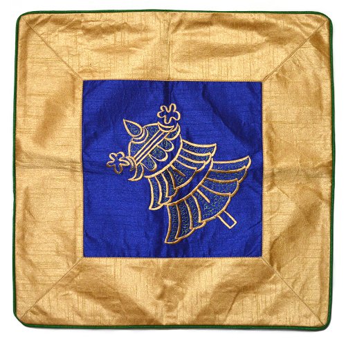 Наволочка с символом Знамени победы, 41 x 41 см, песочно-синяя