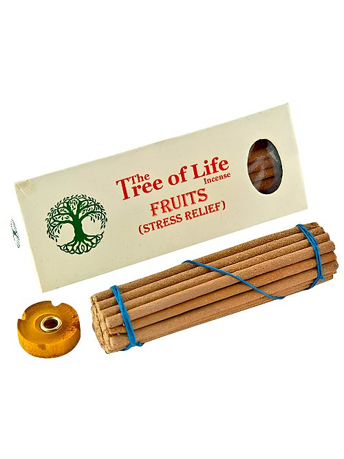 Благовоние The Tree of Life Incense Fruits (Stress relief), янтарная смола, 30 палочек по 10,5 см