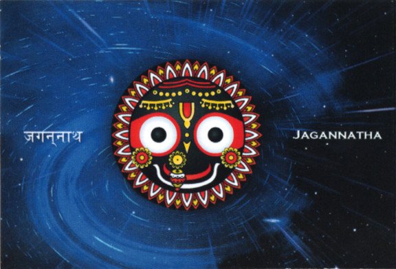 Купить Магнит Джаганнатха (5 x 7,5 см) в интернет-магазине Ариаварта