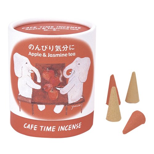 Благовоние CAFE TIME INCENSE — RELAXED MOOD (Яблоко и жасминовый чай) 5+5 конусов