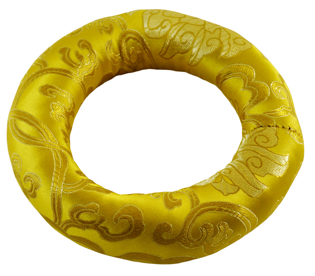 Купить Подставка для поющей чаши желтая, диаметр 16 см в интернет-магазине Ариаварта