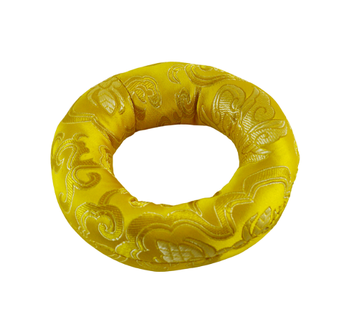 Подставка для поющей чаши желтая, диаметр 11 см