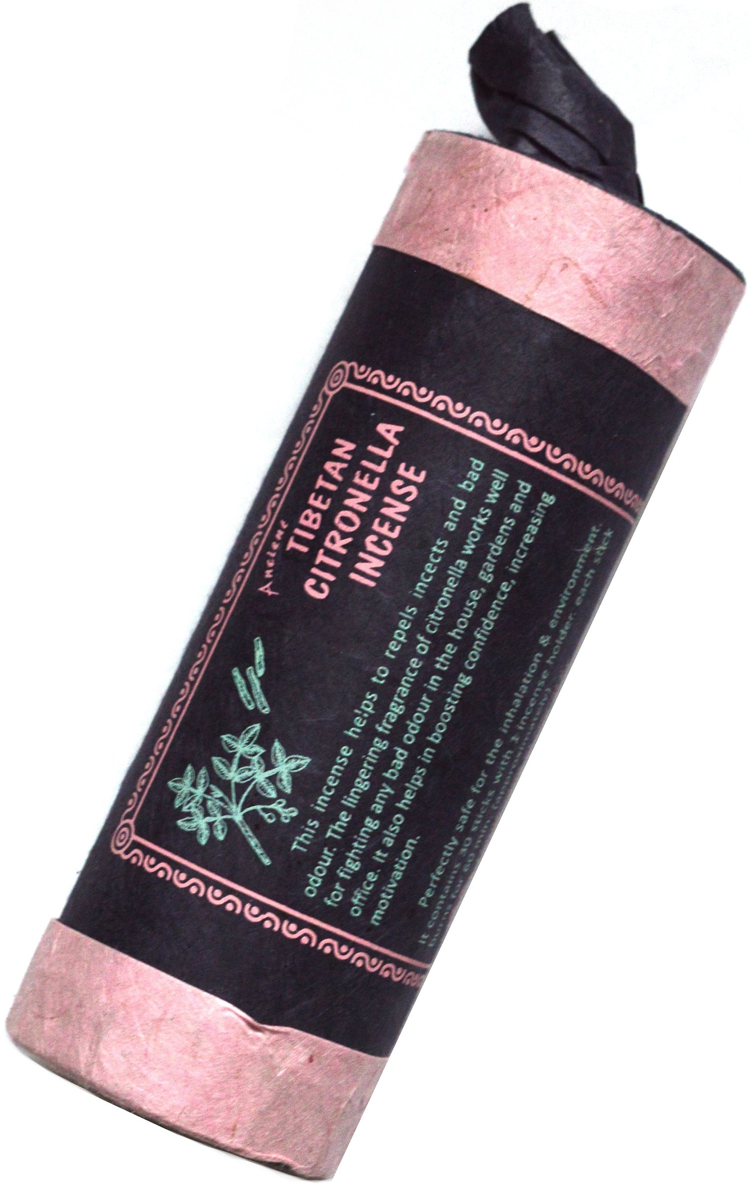 Благовоние Tibetan Citronella Incence / цитронелла, 30 палочек по 10,5 см. 