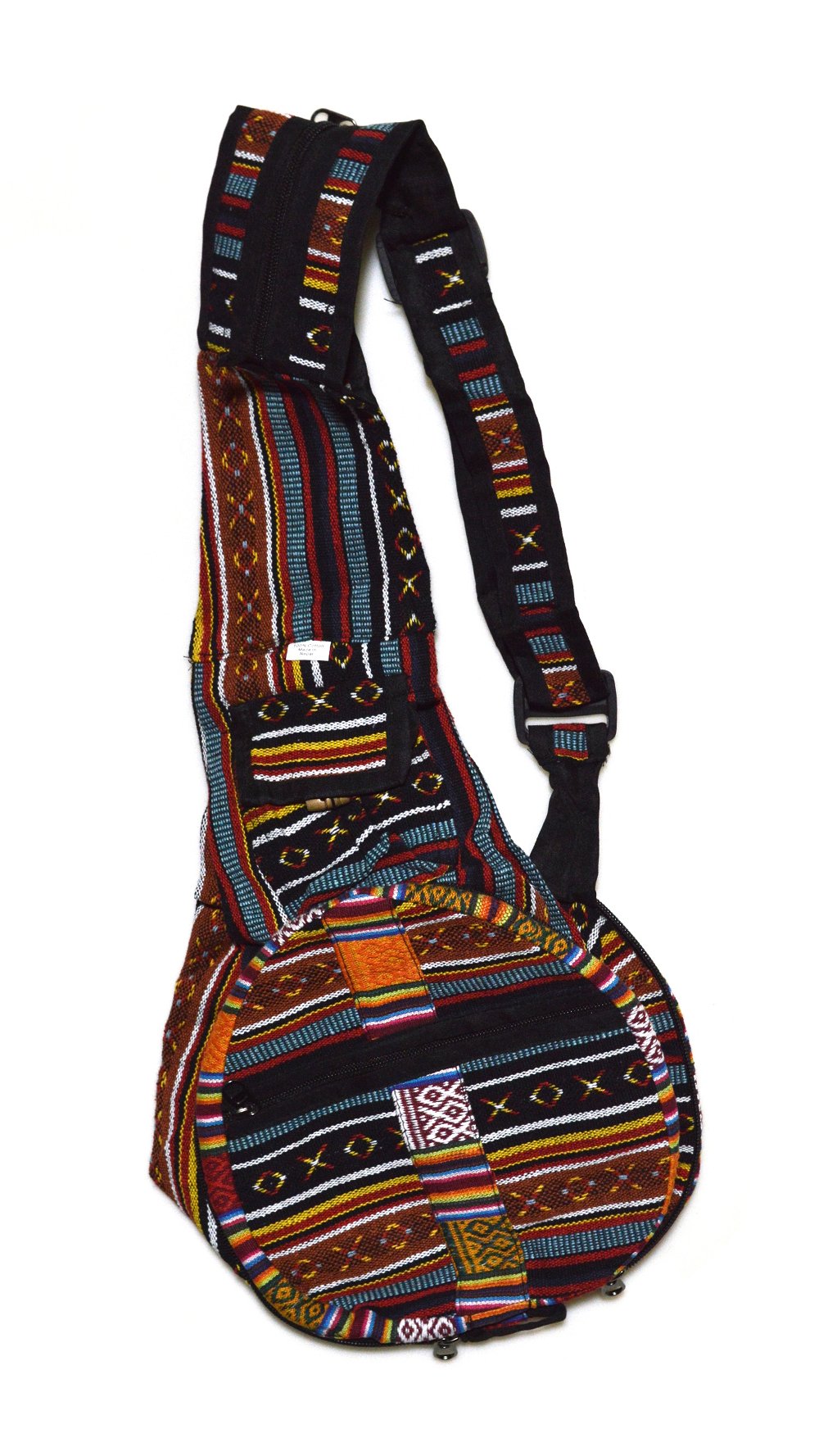 Рюкзак-трансформер, коричневые полосы с крестиками и ноликами, 25 x 65 см