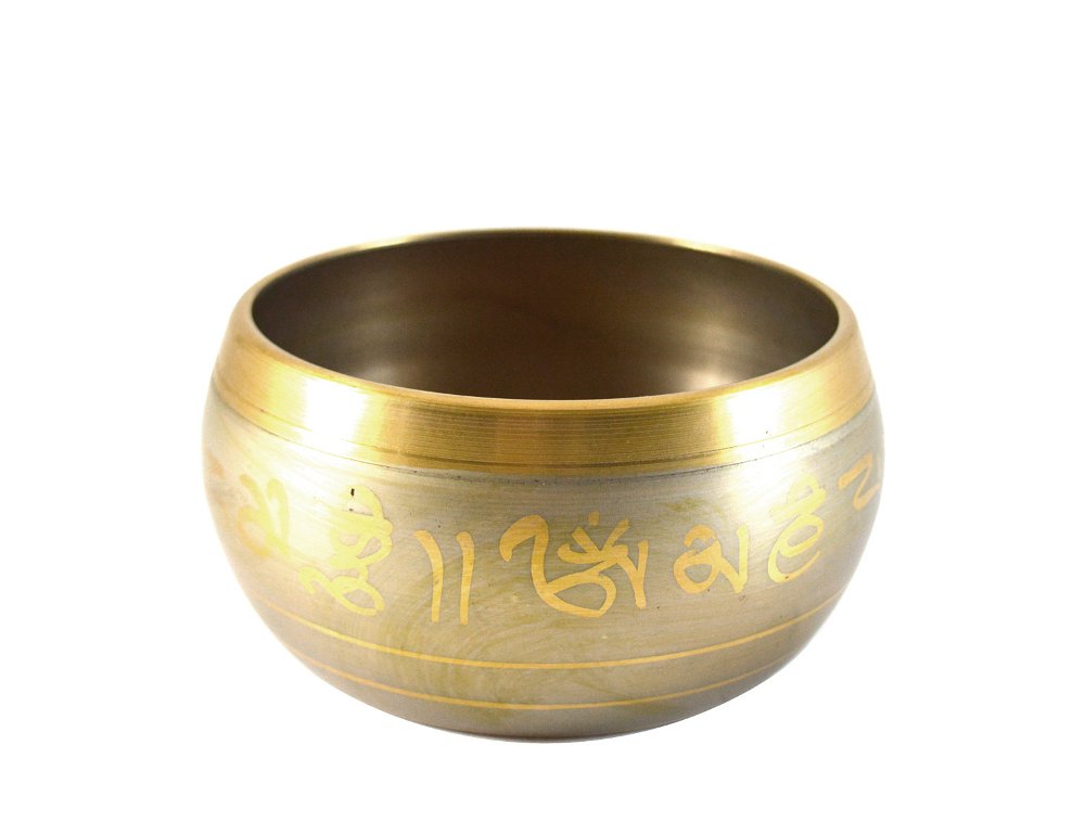 Поющая чаша с Аштамангалой (10 х 6,5 см), 10 х 6,5 см, Золото