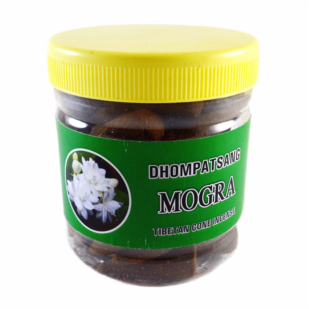 Благовоние конусное Dhompatsang Mogra Tibetan Incense, 70 конусов по 3 см, 70, Mogra, Tibetan Incens