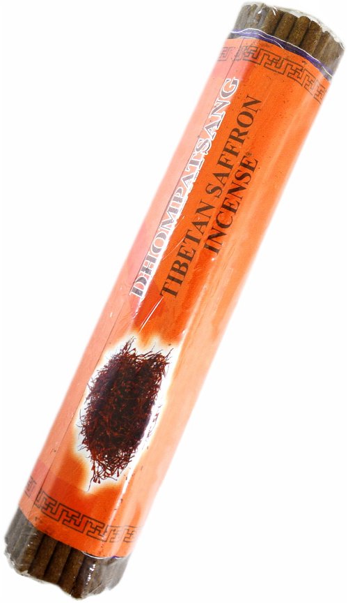 Благовоние Dhompatsang Tibetan Saffron Incense / шафран, 50 палочек по 21 см
