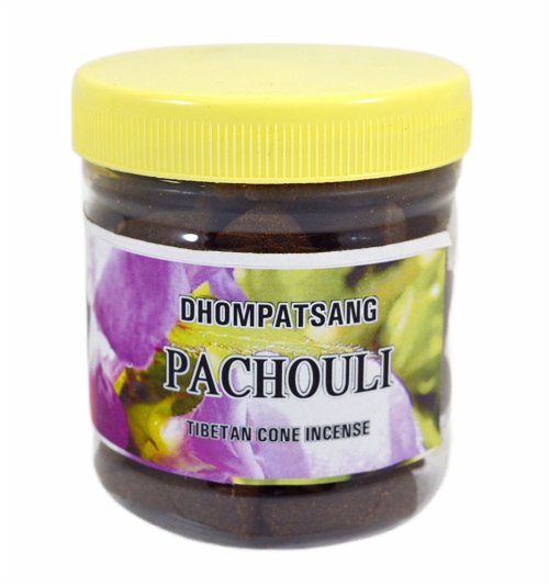 Благовоние конусное Dhompatsang Pachouli Tibetan Incense, 70 конусов по 3 см