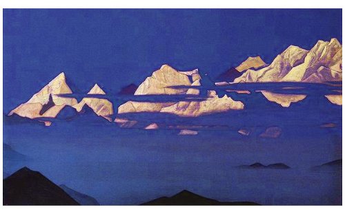 Гималаи (Канченджанга). 1933. Репродукция B2 (плакат)