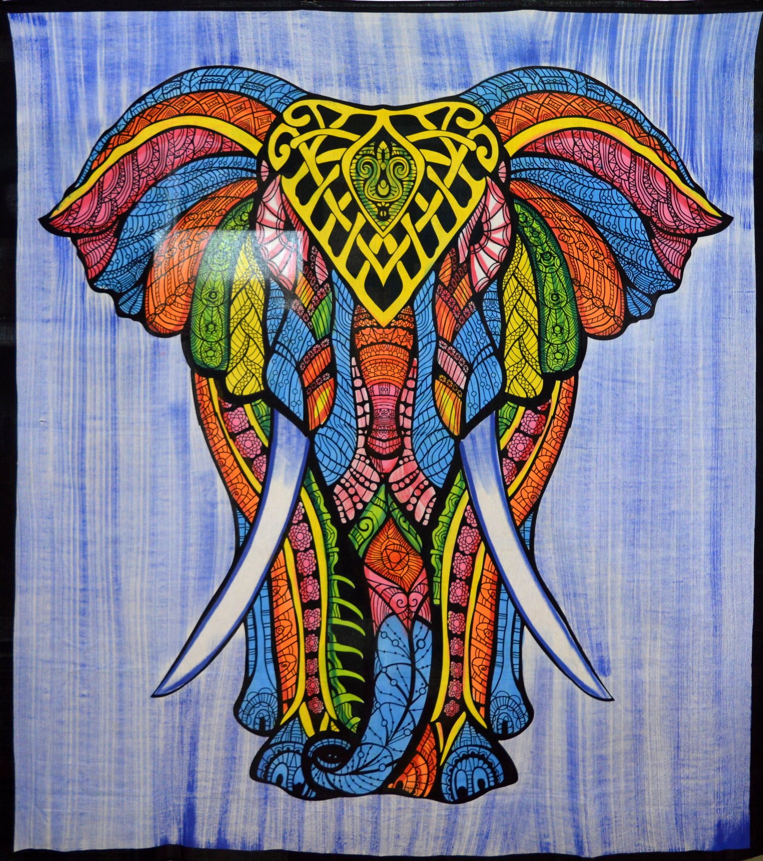 Панно "Слон" разноцветное (210 х 230 см). 