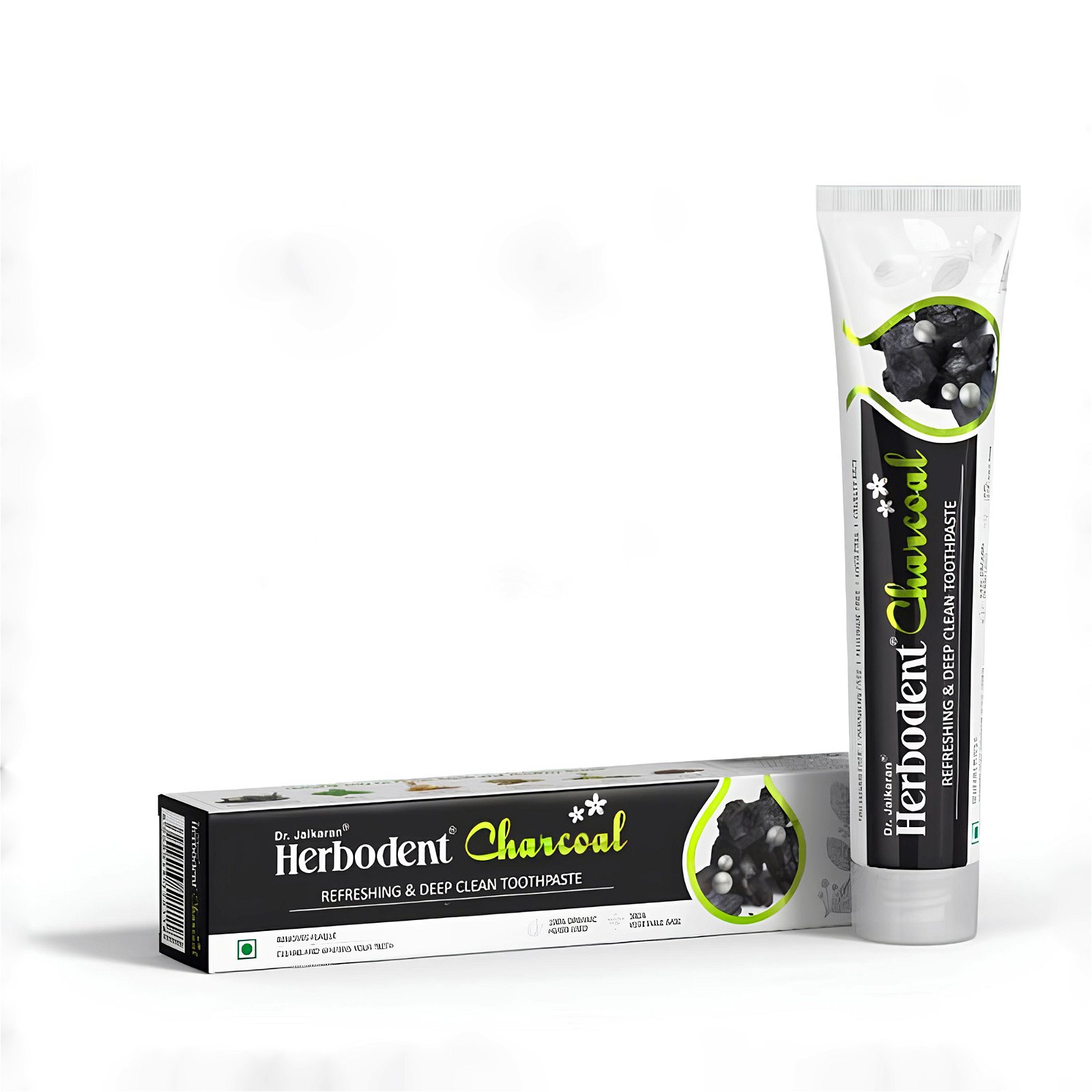 Купить Зубная паста Хербодент Чаркоул (Активированный уголь), Dr. Jaikaran, 100 гр в интернет-магазине #store#