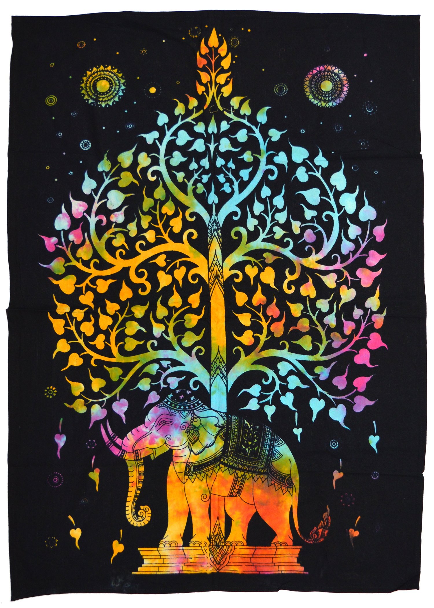 Панно "Дерево и слон" (разноцветное, 70 х 110 см). 