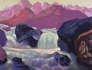 Река в Гималаях (Сантана). 1935 (магнит)