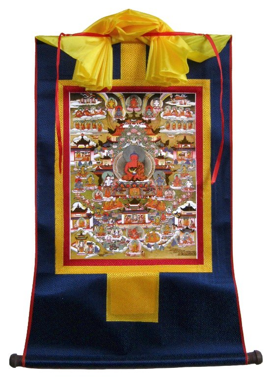 Тханка Сукхавати (печатная), 56 х 85 см, изображение: 32 х 42 см