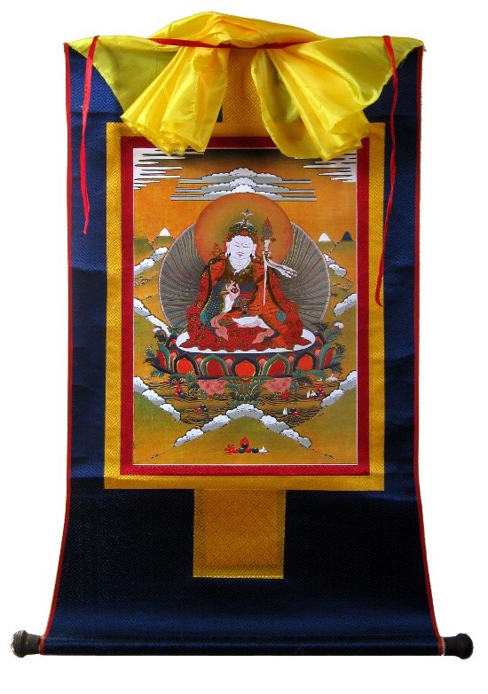 Тханка Гуру Падмасамбхава (печатная), 56 х 87 см, изображение: 32 х 45 см