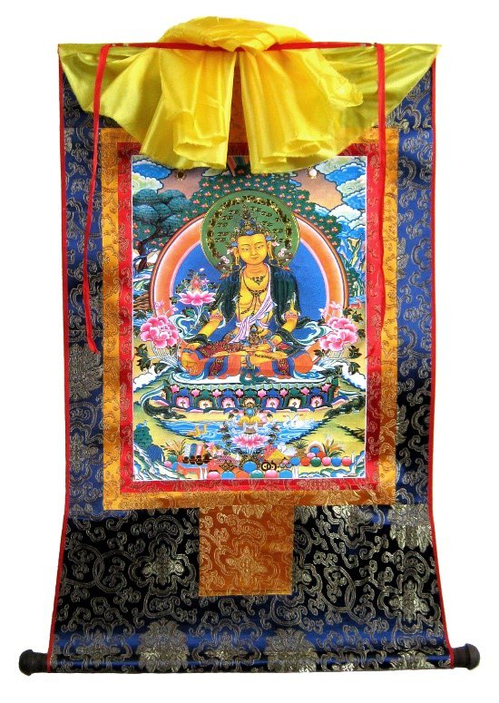 Тханка Васудхара (печатная), 56 х 87 см, изображение: 32 х 44,5 см