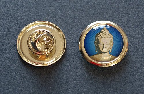 Значок "Будда Шакьямуни" (золотистый, 2 см)