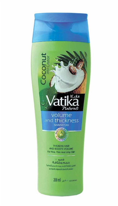 Шампунь для волос Dabur Vatika Naturals Volume and Thickness (для придания объема) (200 мл)