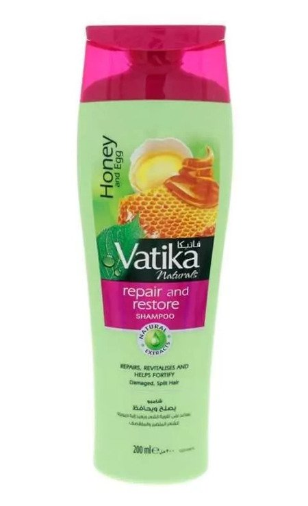 Шампунь для волос Dabur Vatika Naturals Repair and Restore (восстановление) (200 мл)