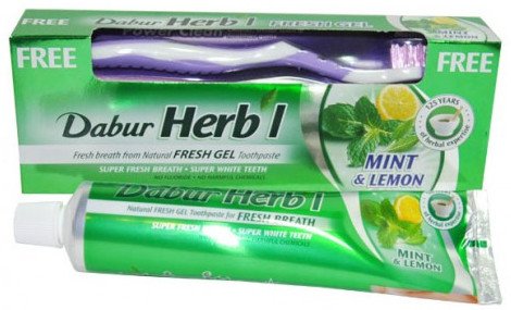 Зубная паста Dabur Herbal Mint and Lemon (мята и лимон)