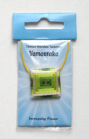 Тибетский амулет-мандала "Ямантака", 2,5 x 2,5 см, Ямантака