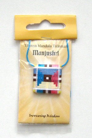 Тибетский амулет-мандала "Манджушри", 2,5 x 2,5 см, Манджушри