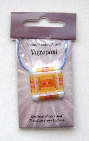 Тибетский амулет-мандала "Ваджрапани", 2,5 x 2,5 см, Ваджрапани