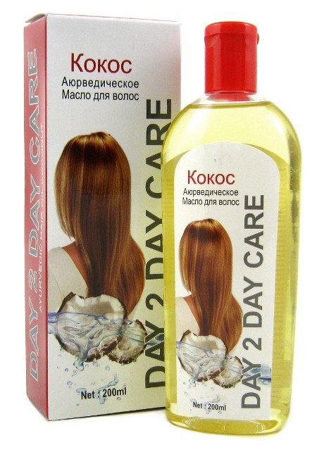 Аюрведическое масло для волос Кокос (Ayurvedic Hair Oil Day 2 Day Care Coconut), 200 мл (discounted)